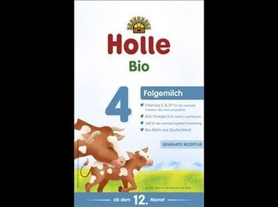 Holle 3x Bio-Folgemilch 4 600g