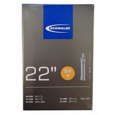 Schwalbe Innenschlauch DV8 22 x 1 3/8 (28/44-489/484) DV 32 mm