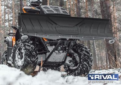 Schneeschild aus Stahl 137cm in Schwarz für ATV