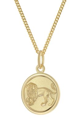 trendor Schmuck Kinder Sternzeichen Löwe Gold 333 mit vergoldeter Kette 28468-08