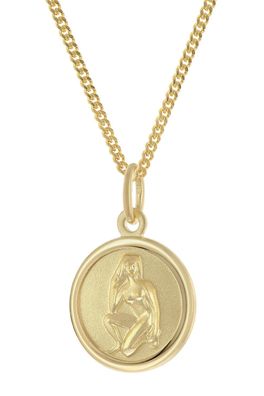 trendor Schmuck Kinder Sternzeichen Jungfrau Gold 333 mit vergoldeter Kette 28468-09