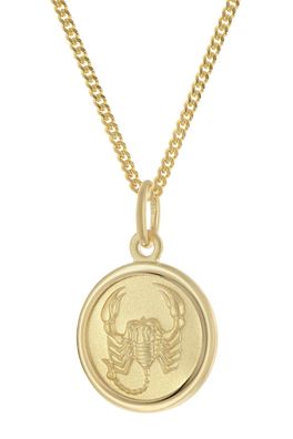 trendor Schmuck Kinder Sternzeichen Skorpion Gold 333 mit vergoldeter Kette 28468-11