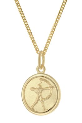 trendor Schmuck Kinder Sternzeichen Schütze Gold 333 mit vergoldeter Kette 28468-12