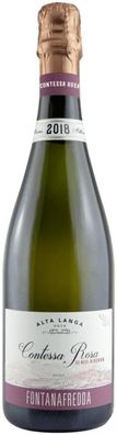 Fontanafredda Brut Rose Contessa Rosa Alta Langa Docg 2018 0.75 L Flasche