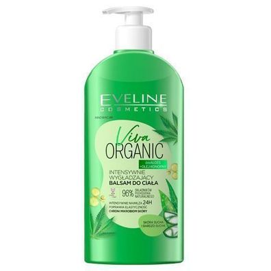 Eveline Cosmetics Viva Organic Koerperbalsam mit Aloe Vera & Hanfoel, 350 ml