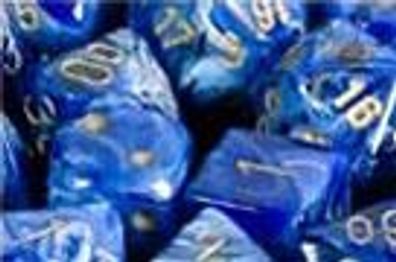 Vortex Dice™ 16mm d6 Blue/gold Dice Block™ (12 dice)