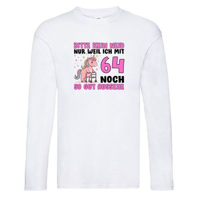 64. Geburtstag | 64 Jahre | Mit 64 noch so gut aussehen Long Sleeve Weiß
