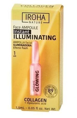 Iroha Nature Gesichtsserum mit Kollagen und Hyaluronsaeure, 1.5ml