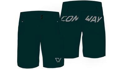 CONWAY Shorts "Maloja Collab" Hochwertig black / silver, Gr. XL