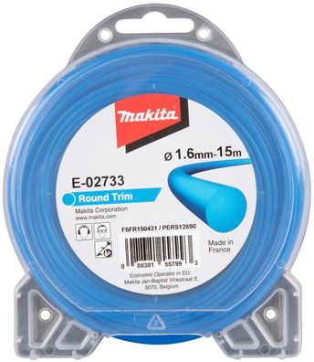 Makita® Zubehör Mähfaden rund Ø 1,6 mm x 15 m - E-02733
