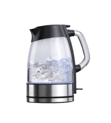 Korkmaz Retro-Wasserkocher 1,7?L mit ergonomischem Griff im Glasdesign
