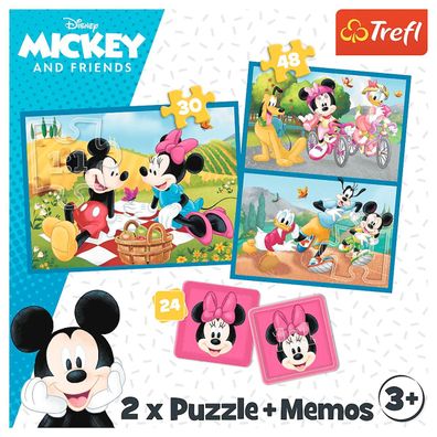 Disney Mickey Mouse Puzzle & Memory-Spiel in einem Set
