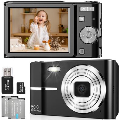 Fotografie für Kleine: 50MP Digitalkamera mit 16x Zoom & FHD-Video" Default Title