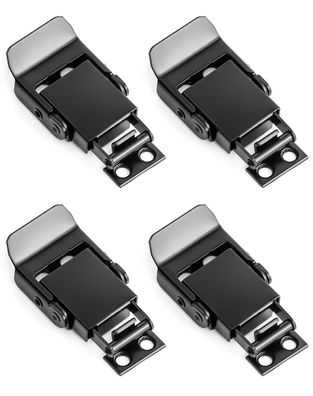 Robuste schwarze Edelstahl Spannverschlüsse – 4er Set für sicheren Halt" Default Tit