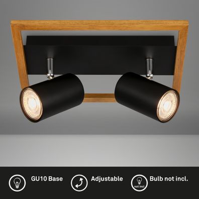 Schwarze Holz-Deckenleuchte: Spots, die Ihr Zuhause ins beste Licht rücken! Default T