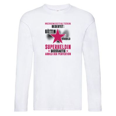 Bedeutung von Mediengestalterin | Medien Long Sleeve Weiß