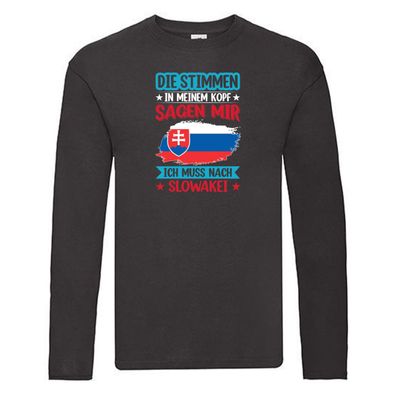 Slowakei | Urlaub | Stimmen in meinem Kopf | Traumland Long Sleeve Schwarz