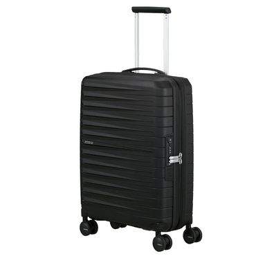American Tourister Spinner 55/20 TSA EXP 155259, Flash Black, Unisex