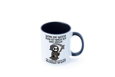 Wenn die Woche rum ist | Sensenmann | Kollegen | Büro | Job Tasse - Geschenk