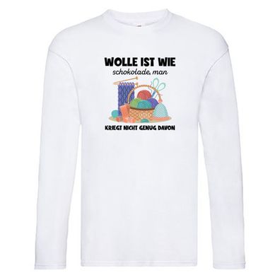 Wolle ist wie Schokolade | Häkeln | Wolle Long Sleeve Weiß