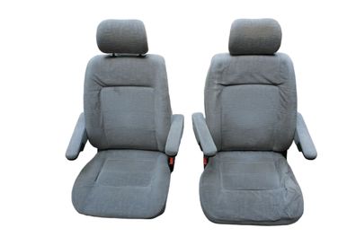VW T4 Pilotensitze Armlehne Fahrersitz Beifahrersitz ab 96 Stoff grau