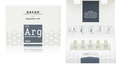 Pedibaehr - Baehr Beauty Concept  - Ampullen-Set NIGHT   - 5  Ampullen à 2 ml