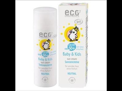 eco cosmetics Baby & Kids Sonnencreme LSF 50+ neutral mit Granatapfel und Sanddor