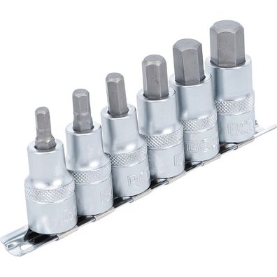 Bit-Einsatz-Satz Innensechskant, Antrieb (1/2"), Sechskant 6-14 mm 6 tlg