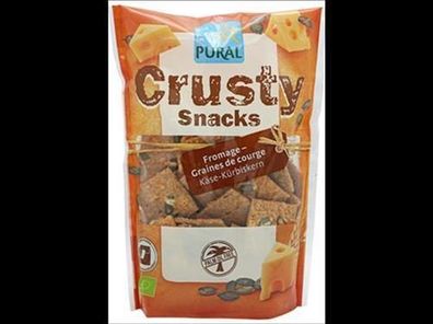 Pural 6x Crusty Snacks Käse Kürbiskern 110g