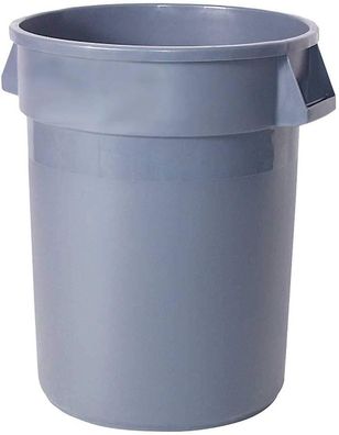 Kunststofftonne 121 Liter, ØxH 560x690 mm, grau, lebensmittelecht, temperaturbeständi