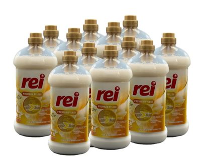 12 x 1,08L rei Premium Pflege flüssig Fein und Colorwaschmittel mit Arganöl