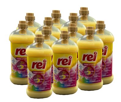 12 x 1,08L rei Fein- & Colorwaschmittel Farbexperte - Anti-Aging Effekt - 24 WL