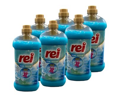 6 x 1,08L rei Feine Frische flüssig Fein und Colorwaschmittel Frischeschutz