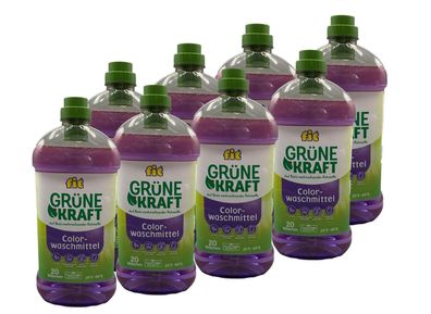 8 fit Grüne Kraft Colorwaschmittel biologisch abbaubar