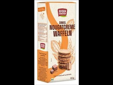 Rosengarten Dinkel-Nougatcreme-Waffeln 65g