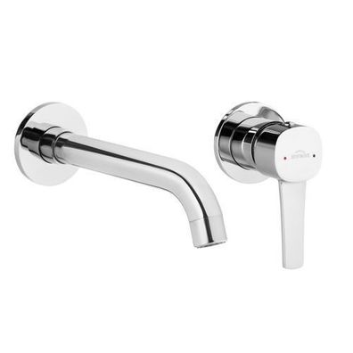 Waschtischarmatur Wasserhahn Glamour Mischbatterie für Badezimmer in Silber