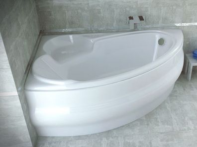 Badewanne Eckwanne Acryl Finezja 140x95 Links Weiß | Ablauf & Füße GRATIS !