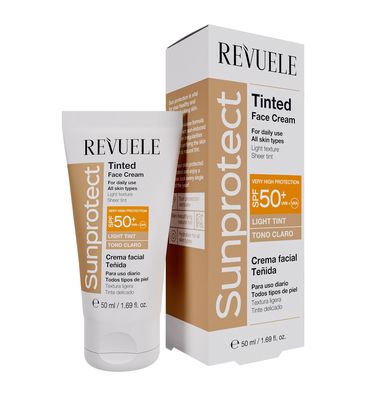 Revuele Sunprotect Getönte Gesichtscreme – Leichte Tonierung, LSF 50+ 50ml