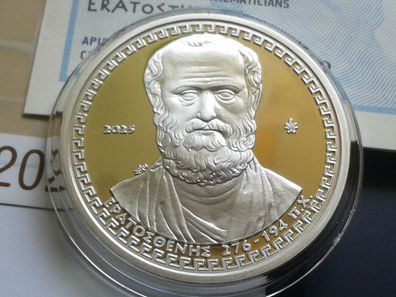 10 euro 2025 PP Griechenland Erastosthenes 10 euro 2025 Griechenland PP Silber 34,1g