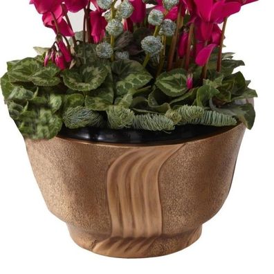 Massive Grabschale aus Bronze Pflanzschale Blumenschale Friedhof