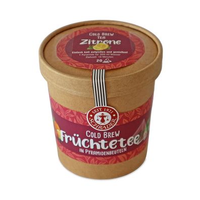 Schrader Cold Brew Früchtetee Zitrone