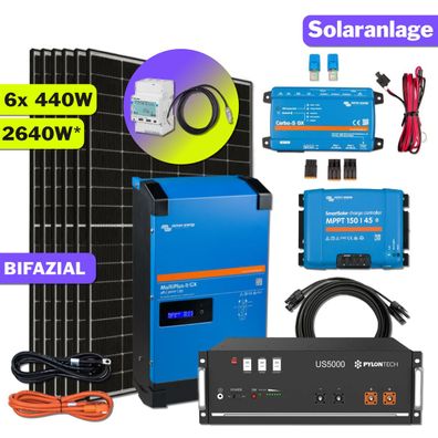 Photovoltaik Solaranlage 2640W BZN48-048-Li-1P Komplettsystem 230V