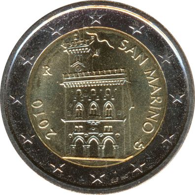 San Marino 2 Euro 2010 Palazzo Publico*