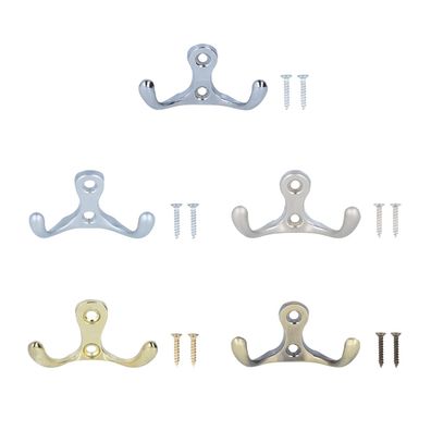 Wandhaken Metall WZ10 – vielseitiger Doppelhaken für Flur, Bad und Küche