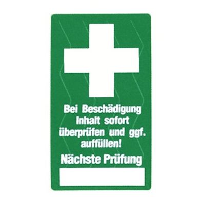 Prüfsiegel für Erste Hilfe Einrichtungen - 1 Stk