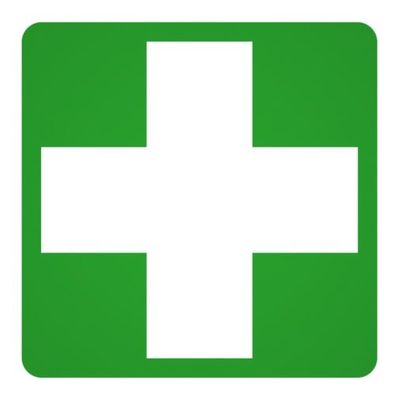 Erste Hilfe Hinweisschild Folie