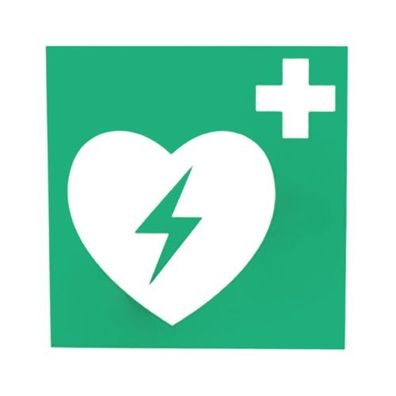 Defibrillator Hinweisschild Folie