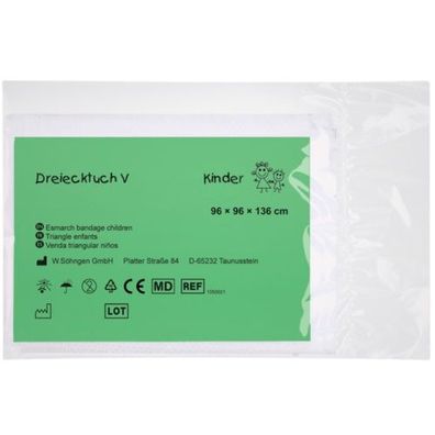 WS-Kinder  Dreiecktuch-V groß 96 x 96 x 136 cm