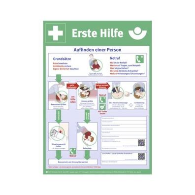 Plakat Anleitung zur Ersten Hilfe