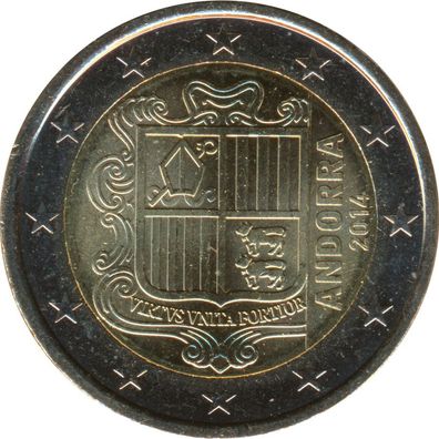 Andorra 2 Euro 2014 Staatswappen*